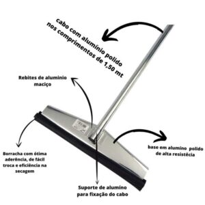Rodo De Alum Eva 30CM C/cabo 1,50MT
